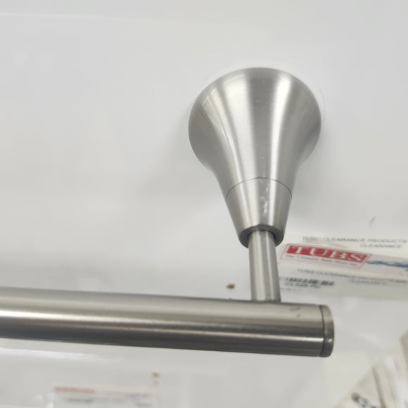 Brushed Nickel Towel Bar Bathroom Accessory Floormount Clearance As Is
