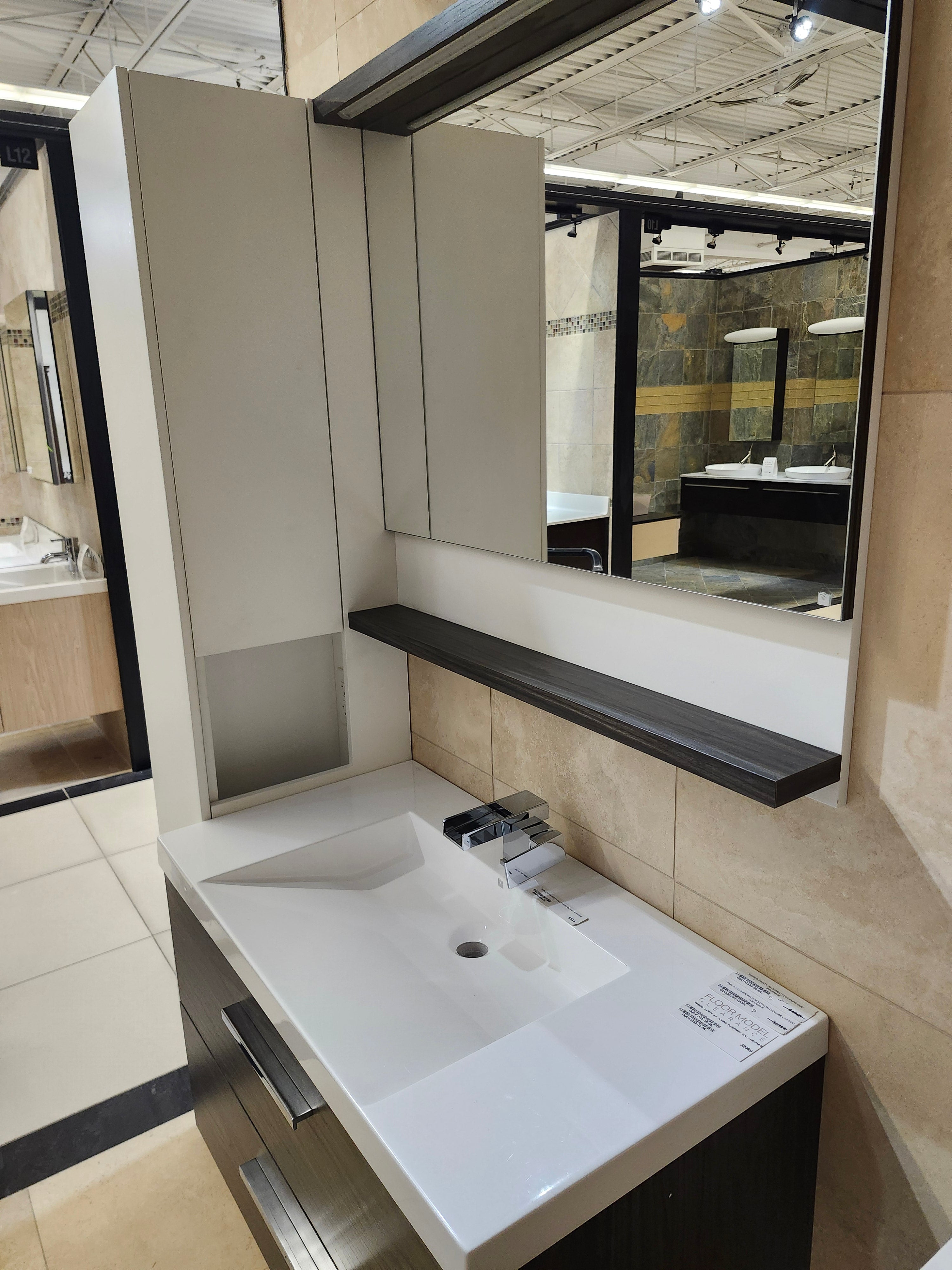 36" Vanico Duo Vanity & Countertop Combo with Matching Linen (as is)