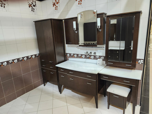 70" Vanico New York Vanity Combo with Dressing Table (as is)