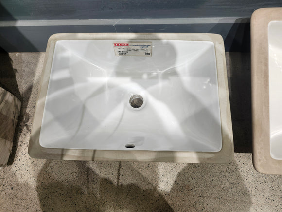 Vida Undermount Bathroom Sink 18.1 x 11 Rectangular Logic White Floormodel As Is Etobicoke
