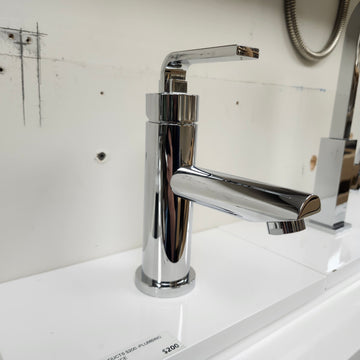 Single Hole Bathroom Faucet with Lever Handle Floormodel As Is - 0