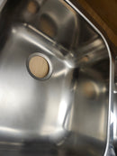 Blanco Kitchen Sink 21 x 18 undermount 8 inch dual bowls Niagara 400751 Stainless Steel Floormodel Clearance as is-5