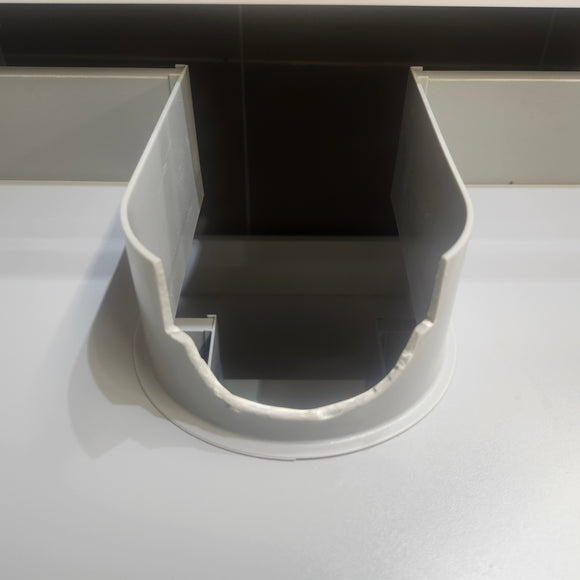 Aura Plato 36 inch White Vanity and Countertop Sink Combo as is Floormodel Clearance