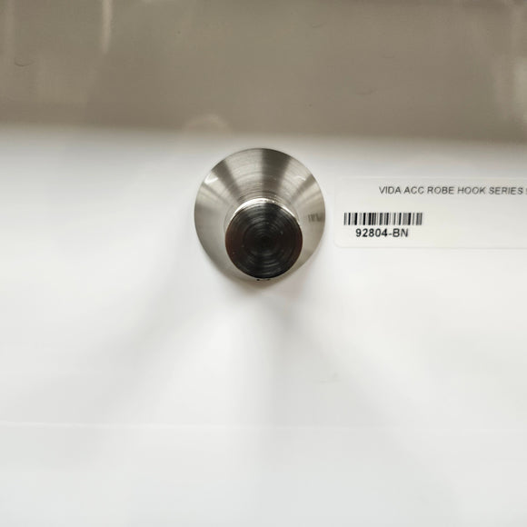 Vida 928 Series Robe Hook Bathroom Accessory Brushed Nickel Finish Floormodel Clearance As Is