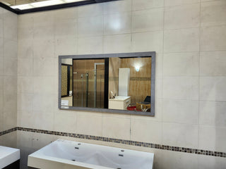 Aura Vanity Mirror 47" x 26" cement Finish (as is)