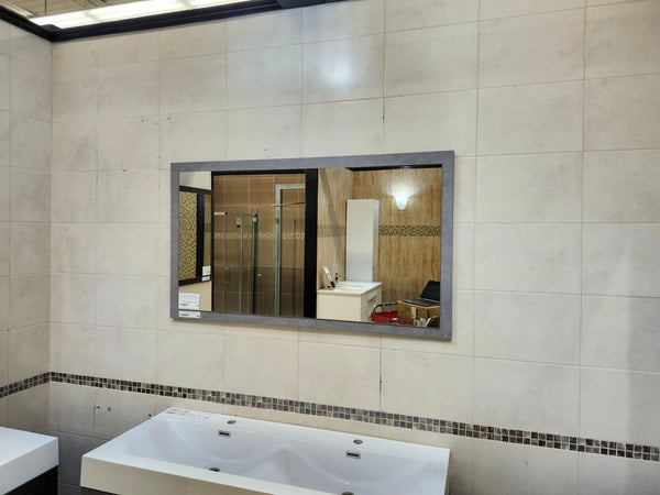 Aura Vanity Mirror 47" x 26" cement Finish (as is)