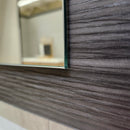 Aura Vanity Mirror Vero Sepia Finish 32 x 26 Floormodel Clearance Sold as is G9-3