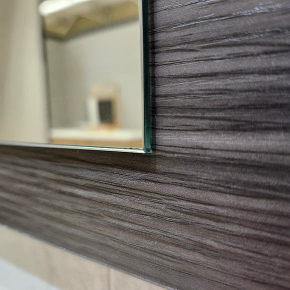 Aura Vanity Mirror Vero Sepia Finish 32 x 26 Floormodel Clearance Sold as is G9