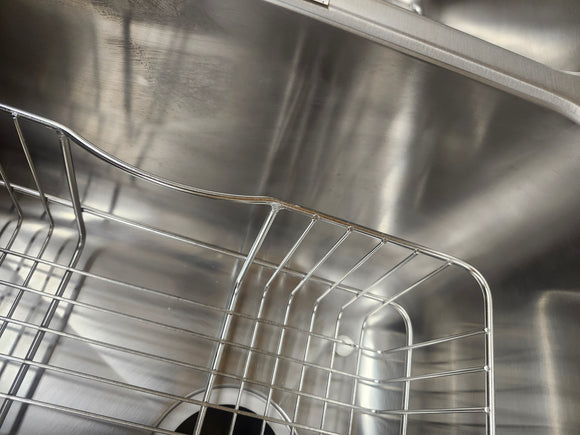 Franke NCX120-29 Sink - Undermount Double Concerto Creased Bottom SS Kitchen Sink Floormodel Clearance as is