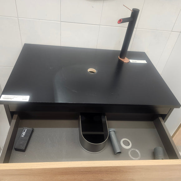 Rubi Haus 32 x 20 Wallmount Vanity, LED Mirror and Linen Combo Floormodel as is Clearance (H20)