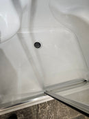 Maax walk in shower with door and built in seat (as is)-8