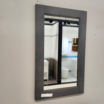 CB 20 x 32 Grey Vanity Mirror Sold as is Floormodel Clearance Isle next to G