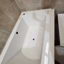 Primula Alcove 65 x 35 Built In Bathtub White 4066AA1 Floormodel Clearance as is M10-5