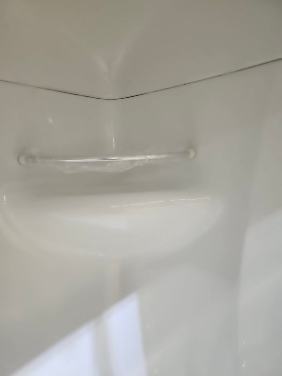 Maax walk in shower with door and built in seat (as is)