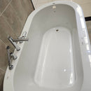 Maax 72 x 36 Arofeel Aigo 102788055 Built in Tub Aquabrass Roman Deck Faucet Volare F1018 Combo Floormodel Clearance M8-7