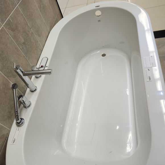 Maax 72 x 36 Arofeel Aigo 102788055 Built in Tub Aquabrass Roman Deck Faucet Volare F1018 Combo Floormodel Clearance M8