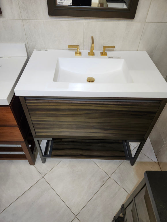 Fairmount 36 Vanity and Top Combo with Mirror Combo Floormodel Clearance k9