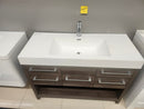 47" Vero Tobacco Vanity with Double Countertop Combo (as is)-3