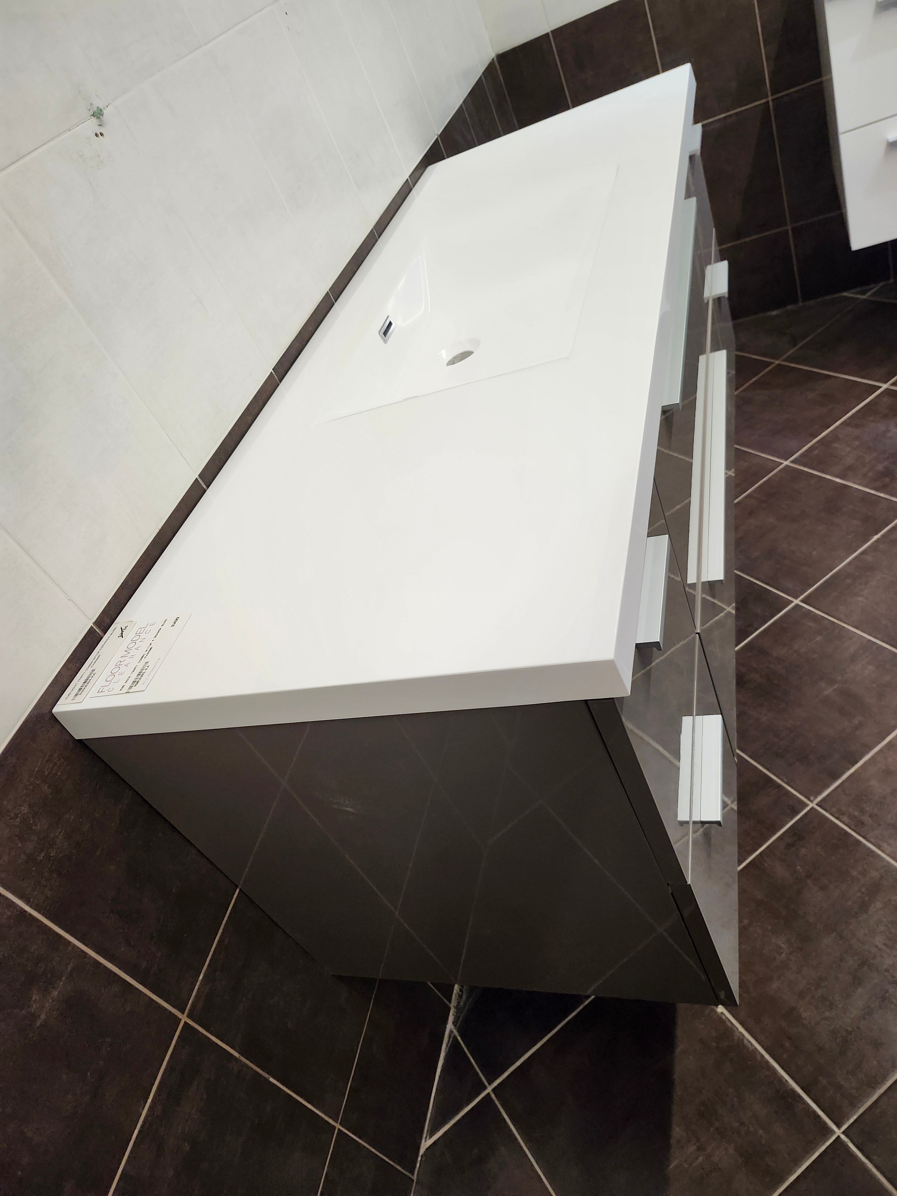 55" Rubi Vanity & Countertop Combo (as is)