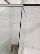 D&M Shower Door 88-112 Chrome Hardware Clear As is Floormodel Clearance As is L1-4