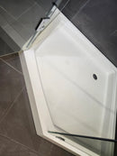 D&M Neo Angle Shower Door and Shower Base Combo (as is) k2-7