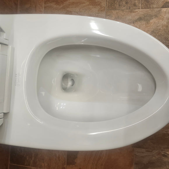 Kohler Veil 1pc Dual Flush Skirted White Toilet Floormodel Clearance as is M3 K1381