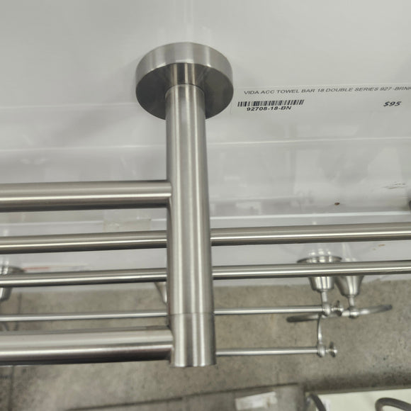 Vida 927 Series 18 Inch Double Towel Bar Bathroom Accessory Floormodel Clearance As Is