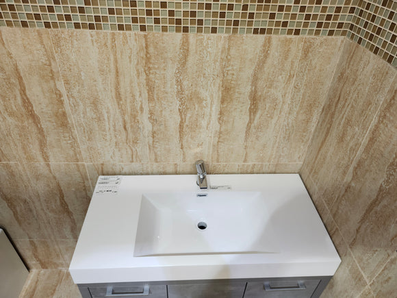 Vero Aura Vanity 39 x 18 Base and Countertop Combo 42