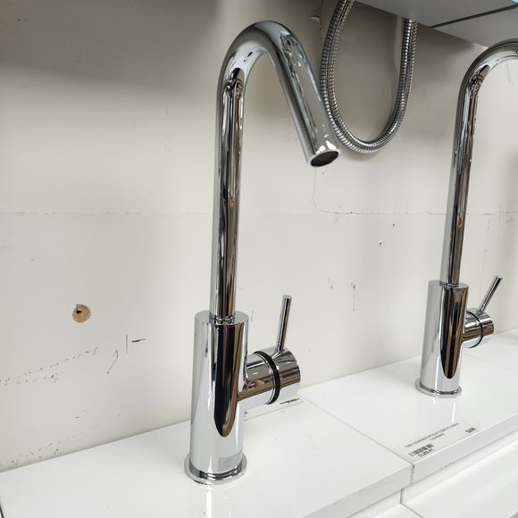 Single Hole Bathroom Faucet with Lever Handle Floormodel As Is