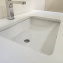 48" Aura Glossy White Plato Vanity with Countertop Combo (as is) J12-6