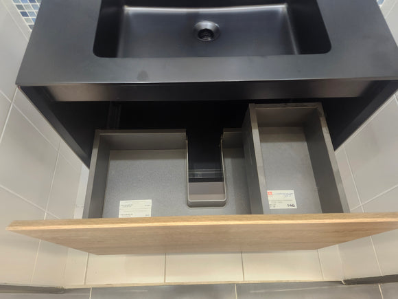 29" Flisa Top Secret Wall Vanity with Countertop Combo (as is)