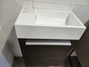 Rubi Vanity 18 x 10 Base with drawer and sink tona as is floormodel clearance l14-3