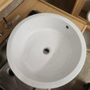 BDI 19 Inch Round White Vessel Vanity Sink Floormodel As is M10-2