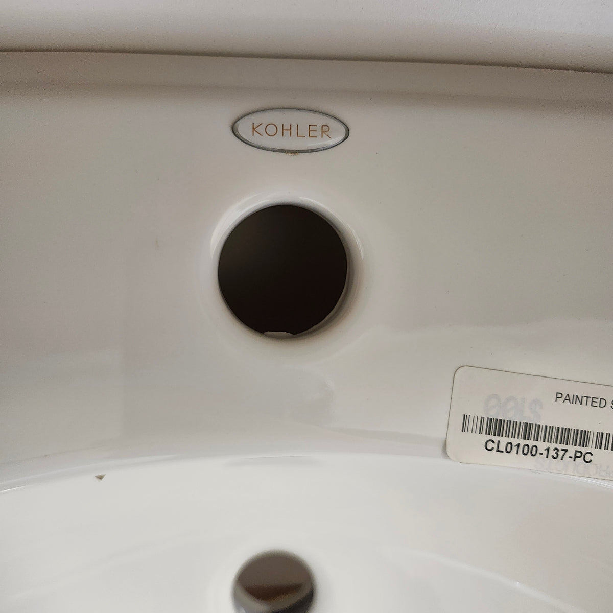 Kohler 19 x 17 Bathroom Sink Devonshire 1 Hole Predrilled Vanity Sink