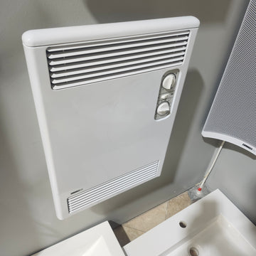 Convectair Wall-Mounted Bathroom Fan Heater - Timer Boost Electric 240V Heater White Floormodel Clearance As Is i15