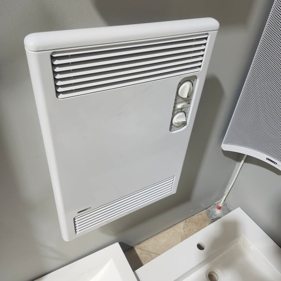 Convectair Wall-Mounted Bathroom Fan Heater - Timer Boost Electric 240V Heater White Floormodel Clearance As Is i15