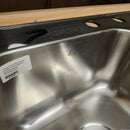Vida Axes 31 x 20 3 Hole Kitchen Sink 2 Bowl Floormodel as is m10-3