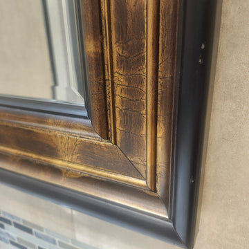 Rosewood Bathroom Decoractive Mirror Floormodel Clearance as is (H17) RWM568C - 0