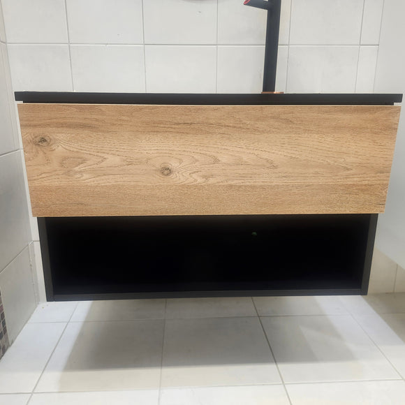 Rubi Haus 32 x 20 Wallmount Vanity, LED Mirror and Linen Combo Floormodel as is Clearance (H20)
