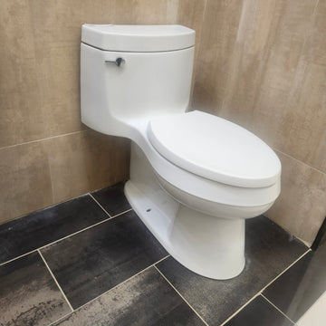 Kohler Cimarron 1pc Skirted Toilet Comfort Height White K3619 Floormodel Clearance As Is (H17)