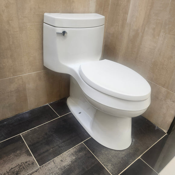 Kohler Cimarron 1pc Skirted Toilet Comfort Height White K3619 Floormodel Clearance As Is (H17)