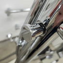 Vida V-Style Floormount Tub Filler with Hand Held Shower Head and Round Handle Floormodel Clearance as Is-13