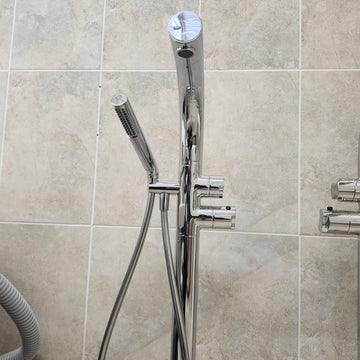 Victoria & Albert Roman Deck Faucet Floormount Thermostatic Tub Filler TU14 Floormodel clearance as is m8 - 0