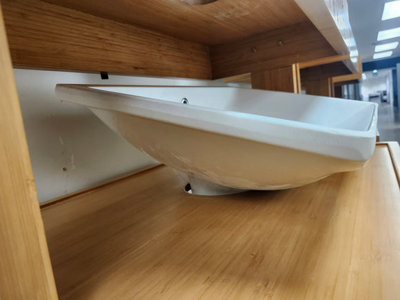 Vanico Undermount White Vanity Bathroom Sink Rectangle Floormodel Clearance As is 15 x 10.5 Etobicoke