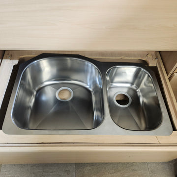 Franke 2 Bowl Steel Kitchen Sink Floormodel Clearance as is m10