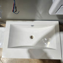 25 x 17 Square Vanity Countertop Sink Floormodel as is i15-3