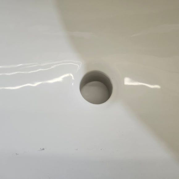 ~18 x ~22 Drop In White Bathroom Vanity Sink Floormodel as is M10