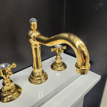 House of Rohl Acqui XC 8cc Bathroom Vanity Faucet with Soap Dispenser Floormodel Clearance As Is - 0