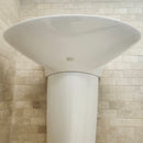 Two piece Pedestal Combo White Floormodel Clearance As Is (H15)-5