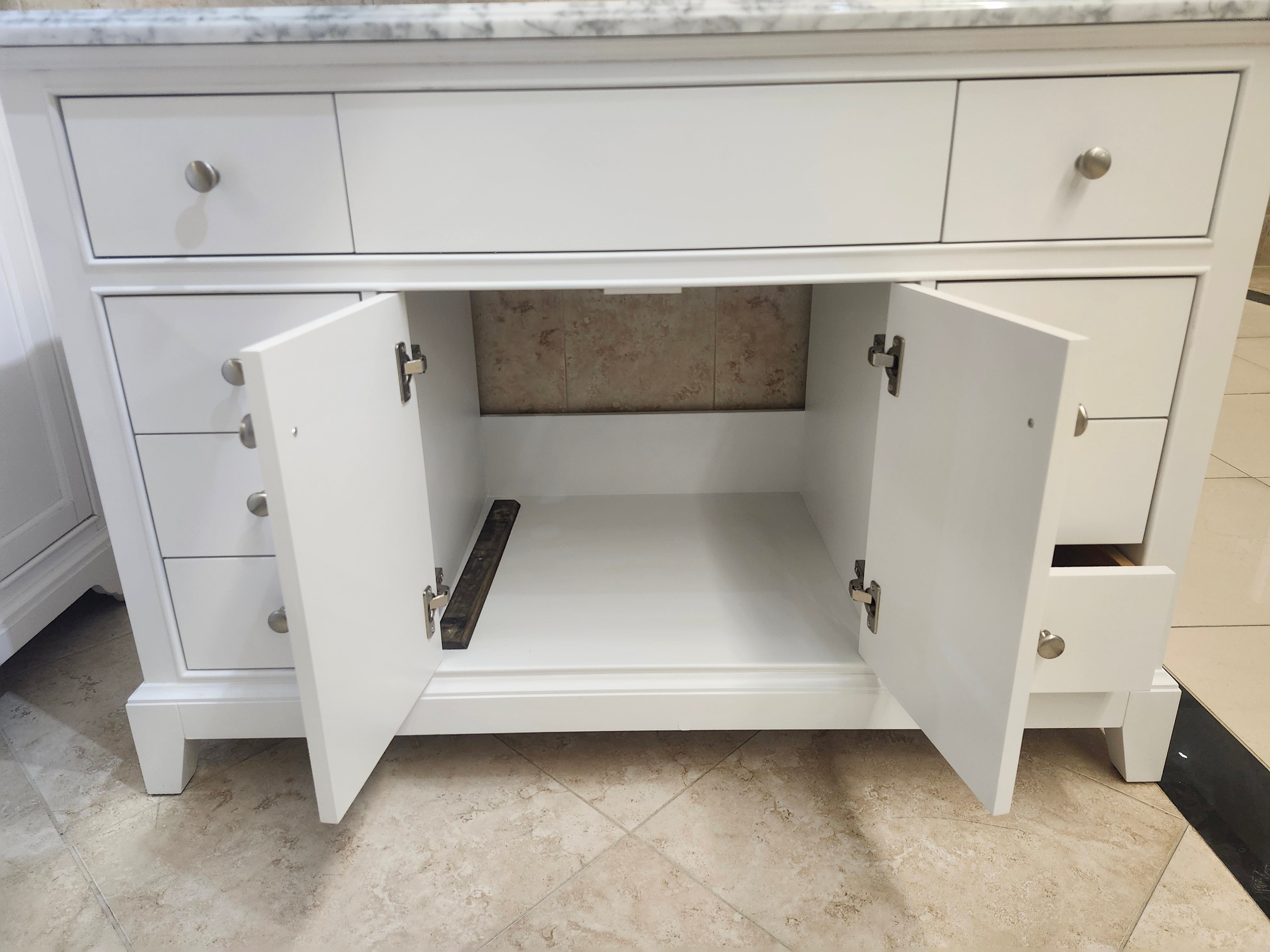 48" Vida Riverfield Vanity and Countertop Combo with Mirror (as is)